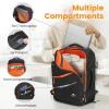 imageMATEIN Personal Item Backpack 18x14x8 with Shoe Compartment Detachable Airline Approved Carry On Backpack for Travel with Electronics Case Water Resistant Lightweight Luggage Bag Fits 17 inch Laptop