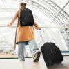 imageMATEIN Rolling Backpack for Women 17 inch Water Resistant Wheeled Laptop Backpack Large Carry On Luggage Travel Backpack with Wheels Trolley Suitcase Business Overnight Roller Bag for Adults BlackBlack