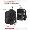 imageMATEIN Rolling Bag with Wheels 17 Inch Extra Large Laptop Roller Backpack for Adults with Anti Theft Lock ampamp USB Charging Port Water Resistant Wheeled Bag Carry On Luggage for Teacher Work Travel Men