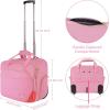 imageMATEIN Rolling Briefcase for Women Large Rolling Laptop Bag with Wheels Fits 17 Inch Notebook Gifts for Office Women Water Resistant Teacher Work Computer Travel Carry on Nurse Bags on Wheel Pink
