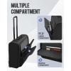 imageMATEIN Rolling Garment Bag with 2 Packing Cubes Large Checkin Travel Garment Bags with 173 Inch Laptop Compartment Wrinkle Free Wheeled Business Softside Suitcase Luggage for Men and Women Black