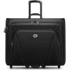 imageMATEIN Rolling Garment Bag with 2 Packing Cubes Large Checkin Travel Garment Bags with 173 Inch Laptop Compartment Wrinkle Free Wheeled Business Softside Suitcase Luggage for Men and Women Black