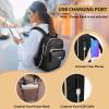 imageMATEIN Small Backpack for Women Water Resistant Mini Backpack Purse with Wallet Fashion Anti Theft Cute Daypack with RFID Pocket Lightweight Work Bag with USB Charger for TravelEveryday2pcsBlack