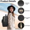 imageMATEIN Small Backpack for Women Water Resistant Mini Backpack Purse with Wallet Fashion Anti Theft Cute Daypack with RFID Pocket Lightweight Work Bag with USB Charger for TravelEveryday2pcsBlack