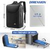 imageMATEIN Waterproof Laptop Backpack 17 Inch Anti Theft Business Backpack with Lock ampamp USB Charging Port Large TSA Tech Backpacks College Computer Back Pack Gifts for Men Women Work Office Travel Black