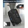 imageMATEIN Wheeled Duffle Bag Luggage Carry On Duffle Bag with Wheels ampamp Insulated Side Pockets 21 Inch Rolling Luggage with Wet Pocket for Men Business Black