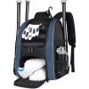 imageMATEIN Baseball Backpack Lightweight Softball Bags with Shoes Compartment for Men Large Capacity Baseball Bag Gifts for Adults with Fence Hook Hold 4 Tee Ball Bats TBall Gear Helmet50L