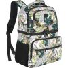 imageMATEIN Cooler Backpack 26 Cans Insulated Lunch Backpack for Men Women Leakproof Double Layer Lunch Cooler Bag Lightweight Soft Lunch Backpack with Cooler Compartment Beach Camping Hiking Beer GiftsMulticoloured