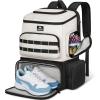 imageMATEIN Gym Backpack with Lunch Compartment Large Sports Backpack with Detachable Shoe ampamp Cooler Pouch Water Resistant 17 Inch Back Pack with USB Port Workout Molle Daypack for Yoga Work Commute