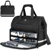 imageMATEIN Medical Bag Large WaterResistant First Aid Bags with Many Pocktets for Nursing Portable Clinical Home Health Bag Doctor Bag Nurse Gifts for Home Visits Health Care Hospice Black