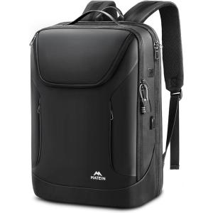imageMATEIN Waterproof Laptop Backpack 17 Inch Anti Theft Business Backpack with Lock ampamp USB Charging Port Large TSA Tech Backpacks College Computer Back Pack Gifts for Men Women Work Office Travel Black