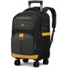 imageMATEIN Rolling Backpack with 4 Spinner Wheels 17 Inch Roller Backpack with USB Charging Port Water Resistant Rolling Computer Bag Carry On Luggage Business Travel Wheeled Bag for Women Men
