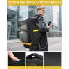 imageMATEIN Rolling Backpack with 4 Spinner Wheels 17 Inch Roller Backpack with USB Charging Port Water Resistant Rolling Computer Bag Carry On Luggage Business Travel Wheeled Bag for Women Men