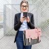 imageMATEIN 17 inch laptop bag for women Large Computer Sleeve Case Briefcase with RFID Pocket ampamp Bow Cute Lightweight Messenger Carrying Shoulder Tote Office Bag for Nurse Teacher College Work PurplePink