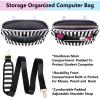 imageMATEIN 17 inch laptop bag for women Large Computer Sleeve Case Briefcase with RFID Pocket ampamp Bow Cute Lightweight Messenger Carrying Shoulder Tote Office Bag for Nurse Teacher College Work PurplePurple