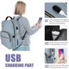 imageMATEIN Backpack for High School Girls Large Capacity 17 Inch Laptop Backpack with Multiple Pockets Water Resistant College Work Bag with USB Charging Port Lightweight Daypack for Travel BeigeBlue