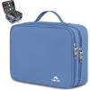 imageMATEIN Electronic Organizer Travel Case Small Double Layers Cable Organizer for Travel Accessories Water Resistant Portable Tech Case for Phone Cords Charger Earphone Tech Gifts BlackBlue