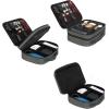 imageMATEIN Electronic Organizer Travel Case Small Double Layers Cable Organizer for Travel Accessories Water Resistant Portable Tech Case for Phone Cords Charger Earphone Tech Gifts BlackGrey