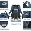 imageMATEIN Backpack Lunch Bag for Women Sturdy Teacher Nurse Insulated Cooler Backpack for Work College Travel Picnic Stylish Cute Laptop School Bag with Lunch Compartment Gifts for Her BeigeBrownBlue