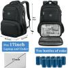 imageMATEIN Backpack Lunch Bag for Women Sturdy Teacher Nurse Insulated Cooler Backpack for Work College Travel Picnic Stylish Cute Laptop School Bag with Lunch Compartment Gifts for Her BeigeBrownCharcoal Grey