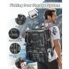imageMATEIN Fishing Backpack with 4 Tackle Boxes ampamp Rod Holder Tackle Backpack with Safety Compass ampamp Insulated Compartment Water Resistant Fishing Tray Bag Storage Gear and Equipment Gifts for Fishermen