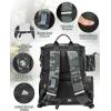 imageMATEIN Fishing Backpack with 4 Tackle Boxes ampamp Rod Holder Tackle Backpack with Safety Compass ampamp Insulated Compartment Water Resistant Fishing Tray Bag Storage Gear and Equipment Gifts for Fishermen