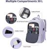 imageMATEIN Large College Laptop Backpack Water Resistant Nurse Travel Backpack with USB Charging Port TSA Approved Soft Anti Theft Comupter Bag for Work Blue BeigePurple