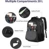 imageMATEIN Large College Laptop Backpack Water Resistant Nurse Travel Backpack with USB Charging Port TSA Approved Soft Anti Theft Comupter Bag for Work Blue BeigeBlack