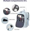 imageMATEIN Large College Laptop Backpack Water Resistant Nurse Travel Backpack with USB Charging Port TSA Approved Soft Anti Theft Comupter Bag for Work Blue BeigeBlue
