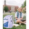 imageMATEIN Large College Laptop Backpack Water Resistant Nurse Travel Backpack with USB Charging Port TSA Approved Soft Anti Theft Comupter Bag for Work Blue BeigePurple Blue