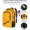 imageMATEIN Large College Laptop Backpack Water Resistant Nurse Travel Backpack with USB Charging Port TSA Approved Soft Anti Theft Comupter Bag for Work Blue BeigeYellow