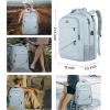 imageMATEIN Large College Laptop Backpack Water Resistant Nurse Travel Backpack with USB Charging Port TSA Approved Soft Anti Theft Comupter Bag for Work Blue BeigeBlue
