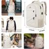 imageMATEIN Large College Laptop Backpack Water Resistant Nurse Travel Backpack with USB Charging Port TSA Approved Soft Anti Theft Comupter Bag for Work Blue BeigeBeige