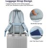 imageMATEIN Large College Laptop Backpack Water Resistant Nurse Travel Backpack with USB Charging Port TSA Approved Soft Anti Theft Comupter Bag for Work Blue BeigeBlue
