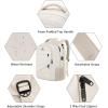 imageMATEIN Large College Laptop Backpack Water Resistant Nurse Travel Backpack with USB Charging Port TSA Approved Soft Anti Theft Comupter Bag for Work Blue BeigeBeige