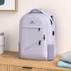 imageMATEIN Large College Laptop Backpack Water Resistant Nurse Travel Backpack with USB Charging Port TSA Approved Soft Anti Theft Comupter Bag for Work Blue BeigePurple
