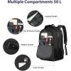 imageMATEIN Large College Laptop Backpack Water Resistant Nurse Travel Backpack with USB Charging Port TSA Approved Soft Anti Theft Comupter Bag for Work Blue BeigeBlack