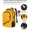 imageMATEIN Large College Laptop Backpack Water Resistant Nurse Travel Backpack with USB Charging Port TSA Approved Soft Anti Theft Comupter Bag for Work Blue BeigeYellow