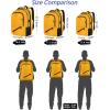 imageMATEIN Large College Laptop Backpack Water Resistant Nurse Travel Backpack with USB Charging Port TSA Approved Soft Anti Theft Comupter Bag for Work Blue BeigeYellow