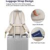 imageMATEIN Large College Laptop Backpack Water Resistant Nurse Travel Backpack with USB Charging Port TSA Approved Soft Anti Theft Comupter Bag for Work Blue BeigeBeige Brown