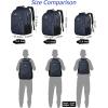 imageMATEIN Large College Laptop Backpack Water Resistant Nurse Travel Backpack with USB Charging Port TSA Approved Soft Anti Theft Comupter Bag for Work Blue BeigeDark Blue