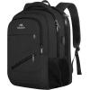 imageMATEIN Large College Laptop Backpack Water Resistant Nurse Travel Backpack with USB Charging Port TSA Approved Soft Anti Theft Comupter Bag for Work Blue BeigeBlack