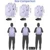 imageMATEIN Large College Laptop Backpack Water Resistant Nurse Travel Backpack with USB Charging Port TSA Approved Soft Anti Theft Comupter Bag for Work Blue BeigePurple