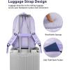 imageMATEIN Large College Laptop Backpack Water Resistant Nurse Travel Backpack with USB Charging Port TSA Approved Soft Anti Theft Comupter Bag for Work Blue BeigePurple
