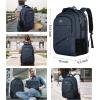 imageMATEIN Large College Laptop Backpack Water Resistant Nurse Travel Backpack with USB Charging Port TSA Approved Soft Anti Theft Comupter Bag for Work Blue BeigeDark Blue