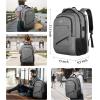 imageMATEIN Large College Laptop Backpack Water Resistant Nurse Travel Backpack with USB Charging Port TSA Approved Soft Anti Theft Comupter Bag for Work Blue BeigeGrey