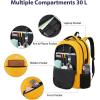 imageMATEIN Large College Laptop Backpack Water Resistant Nurse Travel Backpack with USB Charging Port TSA Approved Soft Anti Theft Comupter Bag for Work Blue BeigeYellow