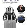 imageMATEIN Large College Laptop Backpack Water Resistant Nurse Travel Backpack with USB Charging Port TSA Approved Soft Anti Theft Comupter Bag for Work Blue BeigeGrey
