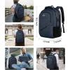 imageMATEIN Large College Laptop Backpack Water Resistant Nurse Travel Backpack with USB Charging Port TSA Approved Soft Anti Theft Comupter Bag for Work Blue BeigeDark Blue