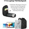 imageMATEIN Large College Laptop Backpack Water Resistant Nurse Travel Backpack with USB Charging Port TSA Approved Soft Anti Theft Comupter Bag for Work Blue BeigeBlack